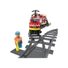 PlayTive Clippys Freight Train 753 részes tehervonat építőkocka készlet, világító, távirányítós, elemes vonat 2.5m sínpályával, rámpával és 1 db autóval