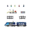   lupilu / PlayTive Clippys Passenger Train 632 részes vonat építőkocka készlet, világító, távirányítós, elemes személyvonat 2.5m sínpályával, 5 figurával