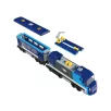   lupilu / PlayTive Clippys Passenger Train 632 részes vonat építőkocka készlet, világító, távirányítós, elemes személyvonat 2.5m sínpályával, 5 figurával