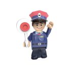 lupilu / PlayTive Clippys Passenger Train 632 részes vonat építőkocka készlet, világító, távirányítós, elemes személyvonat 2.5m sínpályával, 5 figurával