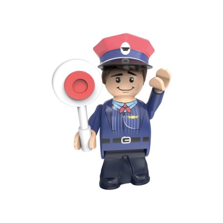 lupilu / PlayTive Clippys Passenger Train 632 részes vonat építőkocka készlet, világító, távirányítós, elemes személyvonat 2.5m sínpályával, 5 figurával