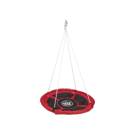 PlayTive Junior 113 cm átmérőjű, 150 kg teherbírású fészekhinta, piros-fekete Nest Swing hinta 