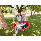PlayTive Junior 113 cm átmérőjű, 150 kg teherbírású fészekhinta, piros-fekete Nest Swing hinta 