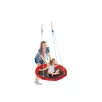   PlayTive Junior 113 cm átmérőjű, 150 kg teherbírású fészekhinta, piros-fekete Nest Swing hinta 