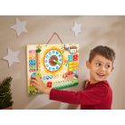 PlayTive készségfejlesztő mágneses fali óra, naptár, évszakok és hónapok gyakorlására szolgáló fali játék tábla