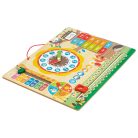 PlayTive készségfejlesztő mágneses fali óra, naptár, évszakok és hónapok gyakorlására szolgáló fali játék tábla