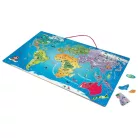 PlayTive 75 x 45 cm fa 94 részes Világ mágneses térkép, világtérkép puzzle (Magnetic Map of World)