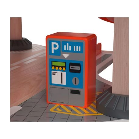 liupilu / PlayTive Racers XL fa parkoló, 4 szintes parkolóház 2 autóval, helikopter leszállóval, jármű lifttel (PlayTive Car Park, PlayTive parkoló)