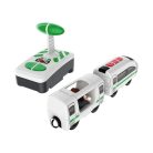 PlayTive ICE RC vonat, rádiófrekvenciás személyvonat, távirányítós mozdony, fa vonat szettekhez (fehér)