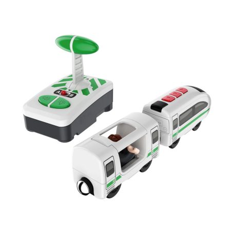 PlayTive ICE RC vonat, rádiófrekvenciás személyvonat, távirányítós mozdony, fa vonat szettekhez (fehér)