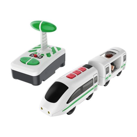 PlayTive ICE RC vonat, rádiófrekvenciás személyvonat, távirányítós mozdony, fa vonat szettekhez (fehér)