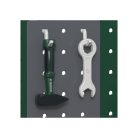 lupilu / PlayTive ParkSide Plastic Workbench, elektronikus, műanyag játék munkapad, 77 részes gyermek szerelőasztal szerszámokkal és játék akkus fúrógéppel 53 x 100 x 40 cm