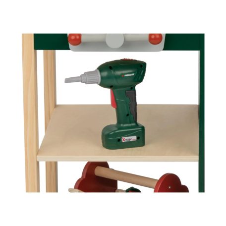 lupilu / PlayTive ParkSide Fa játék munkapad, fából készült 74 részes játék szerelőasztal szerszámokkal és fúrógéppel (HG07512 Workbench)