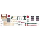 lupilu / PlayTive ParkSide Fa játék munkapad, fából készült 74 részes játék szerelőasztal szerszámokkal és fúrógéppel (HG07512 Workbench)