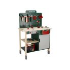lupilu / PlayTive ParkSide Fa játék munkapad, fából készült 74 részes játék szerelőasztal szerszámokkal és fúrógéppel (HG07512 Workbench)