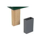 PlayTive ParkSide Mud Workbench fa játék kerti munkapad, fából készült 36 részes játék szerelőasztal szerszámokkal kültérre