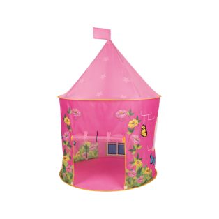   PlayTive SPRING rózsaszín játéksátor tavaszi virág motívumokkal, 100 x 145 cm poliészter játszósátor