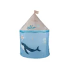 lupilu / PlayTive Aquarium barna / kék játéksátor tengeri állat motívumokkal (teknős, polip, rák, delfin), 100 x 145 cm poliészter játszósátor