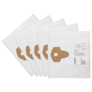   ParkSide PVFT 20 A1 gyári 5 darabos textil porzsák PNTS 1300 / PNTS 1400 / PWD 12 / PWD 20 száraz-nedves 12 / 20 literes porszívóhoz