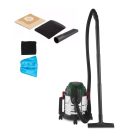 Parkside PWD 12 B1 12 literes 1200W inox, nemesacél száraz és nedves porzsák nélküli porszívó (porzsákkal is használható)