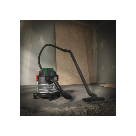 Parkside PWD 12 B1 12 literes 1200W inox, nemesacél száraz és nedves porzsák nélküli porszívó (porzsákkal is használható)