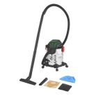 Parkside PWD 20 C3 20L 1300W száraz és nedves porzsák nélküli porszívó 20 literes nemesacél (inox) tartállyal