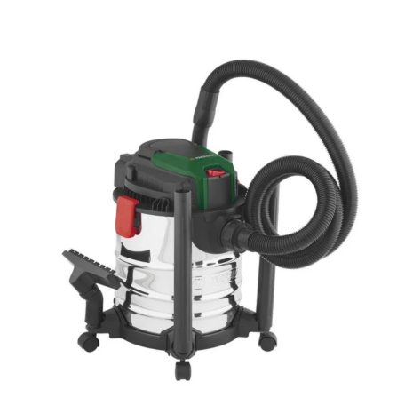 Parkside PWD 20 C3 20L 1300W száraz és nedves porzsák nélküli porszívó 20 literes nemesacél (inox) tartállyal