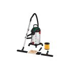 Parkside PWD 25 C4  inox 25 literes 1400W nemesacél száraz - nedves porzsák nélküli porszívó (porzsákkal is használható)