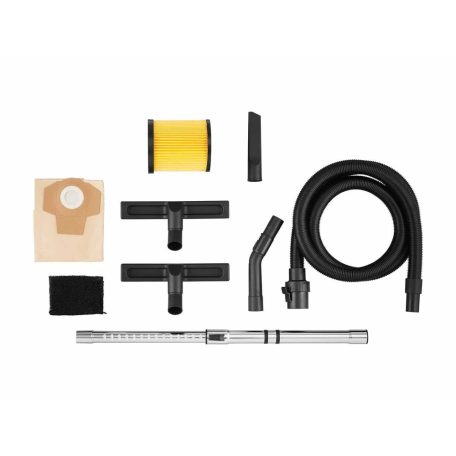 Parkside PWD 25 C4  inox 25 literes 1400W nemesacél száraz - nedves porzsák nélküli porszívó (porzsákkal is használható)