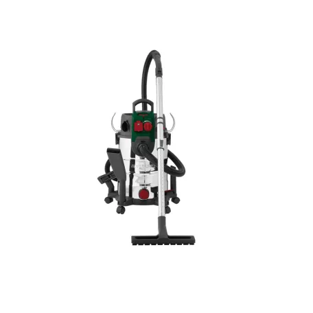 Parkside PWD 30 C1 30L 1500W inox (nemesacél) száraz - nedves porzsák nélküli porszívó, fúvó funkcióval és 2200W hálózati aljzattal szerszámgépekhez (PNTS 1500 D5 utódja)