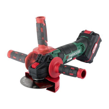 ParkSide PWSA 20-Li F4 / G4 Basic 20V 4 Ah X20 akkus, 125 mm 20V akkumulátoros sarokcsiszoló akkuval és töltővel, kofferben