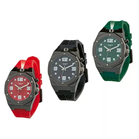 ParkSide PWSL1 A3 Fan Edition Watch vízálló karóra, kvarc óraművel beépített LED lámpábal fekete / zöld / piros színben, ParkSide 30 limitált széria