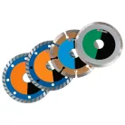 ParkSide PWSZS 1 / WWS-DTS4-P01 Diamond Cutting Disc Set 4 darabos 125 mm gyémánt vágókorong készlet sarokcsiszolóhoz (kisflexhez)