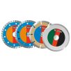   ParkSide PWSZS 1 / WWS-DTS4-P01 Diamond Cutting Disc Set 4 darabos 125 mm gyémánt vágókorong készlet sarokcsiszolóhoz (kisflexhez)