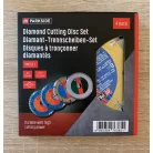 ParkSide PWSZS 1 / WWS-DTS4-P01 Diamond Cutting Disc Set 4 darabos 125 mm gyémánt vágókorong készlet sarokcsiszolóhoz (kisflexhez)