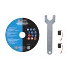 ParkSide PWS 125 G6 / I8 elektromos 1200W 125 mm vezetékes sarokcsiszoló, szabályozható fordulatszámú kétkezes kis flex 1 db koronggal