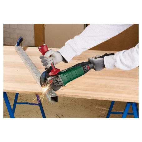 ParkSide PWS 125 G6 / I8 elektromos 1200W 125 mm vezetékes sarokcsiszoló, szabályozható fordulatszámú kétkezes kis flex 1 db koronggal