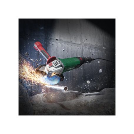 ParkSide PWS 125 G6 / I8 elektromos 1200W 125 mm vezetékes sarokcsiszoló, szabályozható fordulatszámú kétkezes kis flex 1 db koronggal