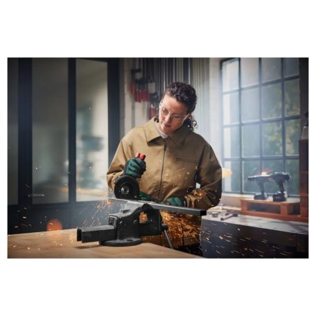 ParkSide PWS 125 G6 / I8 elektromos 1200W 125 mm vezetékes sarokcsiszoló, szabályozható fordulatszámú kétkezes kis flex 1 db koronggal