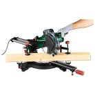 ParkSide PZKS 2000 C3 elektromos 2000W asztali bütüző (fejező) és gérvágó fűrész, vonófűrész, csapfűrész, dupla csúszósínnel