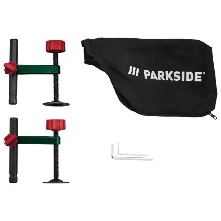 ParkSide PZKS 2000 C3 elektromos 2000W asztali bütüző (fejező) és gérvágó fűrész, vonófűrész, csapfűrész, dupla csúszósínnel