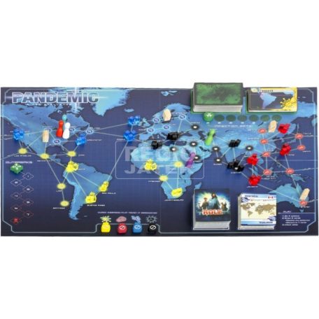 Z-Man Games - Gémklub Pandemic (Pandémia, Világjárvány) stratégiai, kooperatív társasjáték magyar kiadás, 2-4 főnek 
