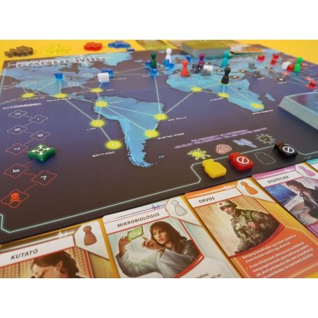 Z-Man Games - Gémklub Pandemic (Pandémia, Világjárvány) stratégiai, kooperatív társasjáték magyar kiadás, 2-4 főnek 