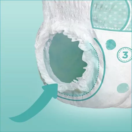 Pampers Pants 3 Midi Mega Pack 128 db kakibakimentes bugyipelenka 3-as méretben, 6 - 11 kg súlycsoport számára