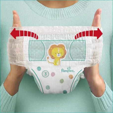Pampers Pants 3 Midi Mega Pack 128 db kakibakimentes bugyipelenka 3-as méretben, 6 - 11 kg súlycsoport számára