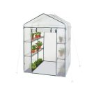 ParkSide / GardenStar 8 polcos 140 x 200 x 140 cm szövetfólia hobby kerti melegház, szövethálós fóliasátor polcokkal