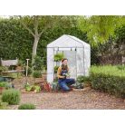ParkSide / GardenStar 8 polcos 140 x 200 x 140 cm szövetfólia hobby kerti melegház, szövethálós fóliasátor polcokkal