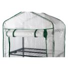 ParkSide 69 x 160 x 49 cm kompakt hobby kerti melegház, palántanevelő fólia, szövetfólia sátor, fóliasátor 4 polccal