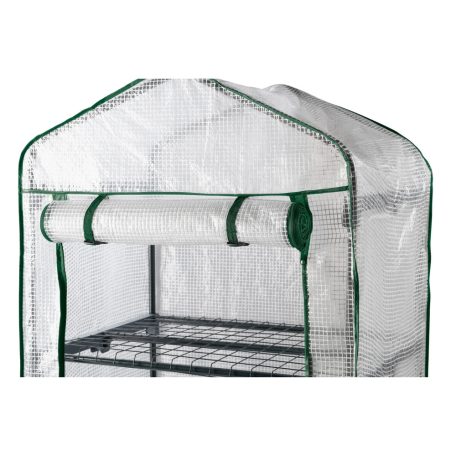 ParkSide 69 x 160 x 49 cm kompakt hobby kerti melegház, palántanevelő fólia, szövetfólia sátor, fóliasátor 4 polccal