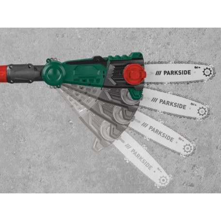 ParkSide PAHE 20-Li D4 / E5 20V 4Ah akkus akkumulátoros teleszkópos magassági ágvágó fűrész, láncfűrész akkuval és töltővel